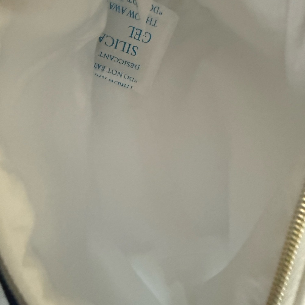 Dior White Mini Zipper Pouch & Handle - Picture 4 of 5